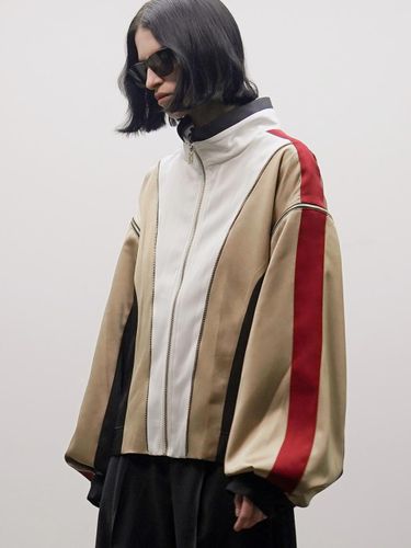 Multi-Zippered Oversize Track Jacket[Gold(UNISEX)]_UTO-SS03 - UNTAGE - Modalova