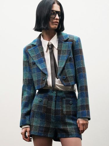 Check Tweed Cropped Spencer Jacket[(WOMAN)]_UTO-FB07 - UNTAGE - Modalova