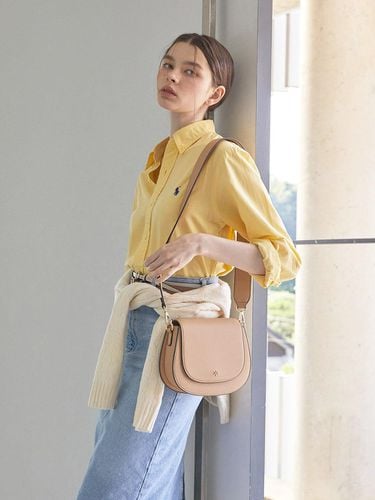 Ready Wide Strap + Cross Bag_Beige - MONSAC - Modalova