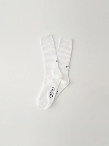 I Love My Job Socks_White - L’EAU - Modalova