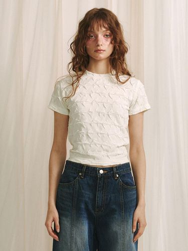 Wave Jacquard T-Shirt - MEENDERI - Modalova