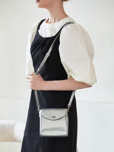 Roa Leather Mini Crossbody Bag_Silver - MONSAC - Modalova