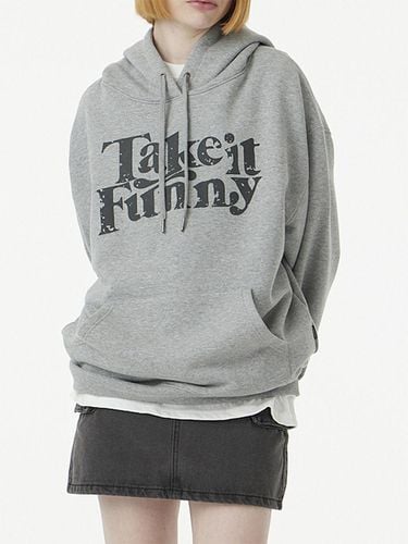 Take It Funny Over Hoodie_Gray - URBANAGE - Modalova