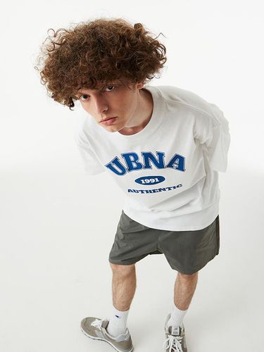 Oversized UBNA Outline T-Shirt Blue - URBANAGE - Modalova