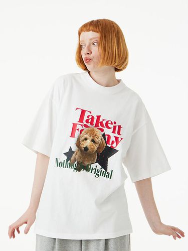 Oversized Taky It Funny Pet T-Shirt - URBANAGE - Modalova