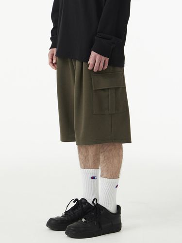 Wide-Leg Bermuda Cargo Sweat Shorts - URBANAGE - Modalova