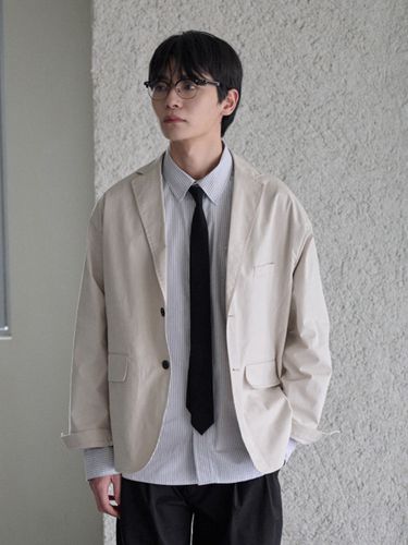 Comfort Suit Jacket_Light Gray - TLEYOUNG - Modalova