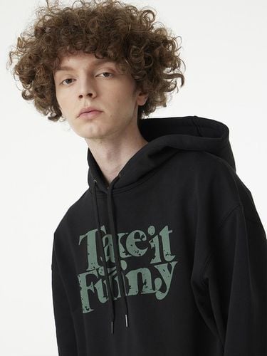 Take It Funny Over Hoodie_Black - URBANAGE - Modalova