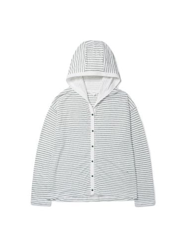 Linen Hooded Cardigan - EPIGRAM - Modalova