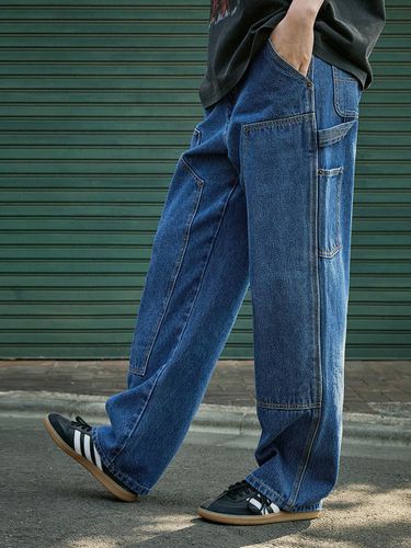 Wide Carpenter Denim Pants (3 Color) - MINIMAL PROJECT - Modalova