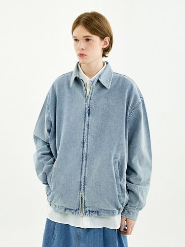 Denim Blouson Work Jacket (2 Color) - MINIMAL PROJECT - Modalova