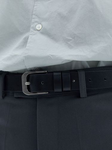 Modern Square Buckle Leather Belt_Black - Trip LE Sens - Modalova