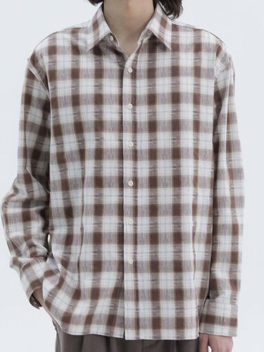 Stitch Plaid Checkered Shirt_Brown - Trip LE Sens - Modalova