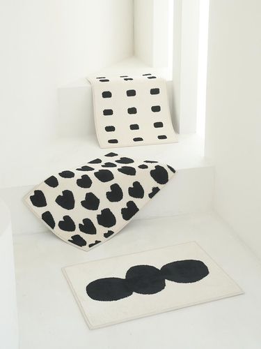 Modern Black Type Foot Mat - DECOVIEW - Modalova