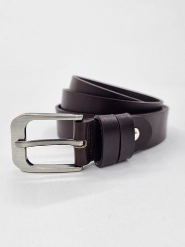 Modern Square Buckle Leather Belt_Brown - Trip LE Sens - Modalova