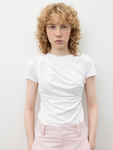 Draping Short-Sleeved T-Shirts_White - RRACE - Modalova