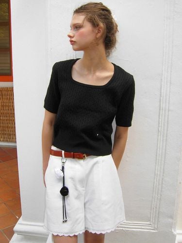 Tany Knit Top_Black - Hackesch - Modalova