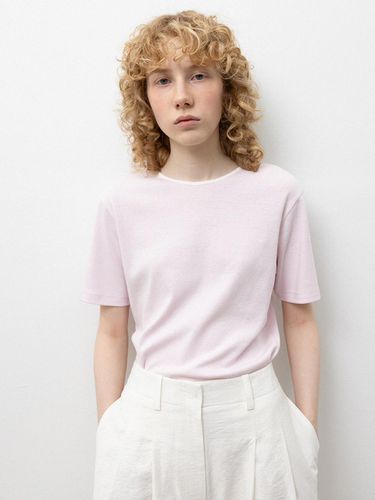 Binding Neck T-Shirts_Pink - RRACE - Modalova