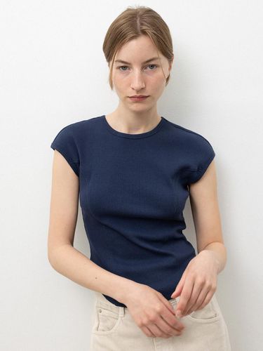 Cap Sleeve T-Shirts_Navy - RRACE - Modalova