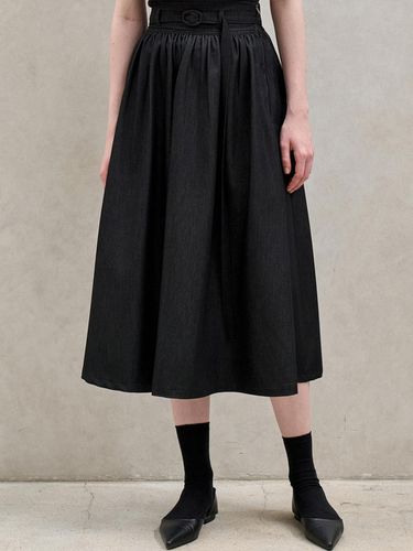 Soft Denim Maxi Skirt - Dark Blue - EIGHT DAYS A WEEK - Modalova