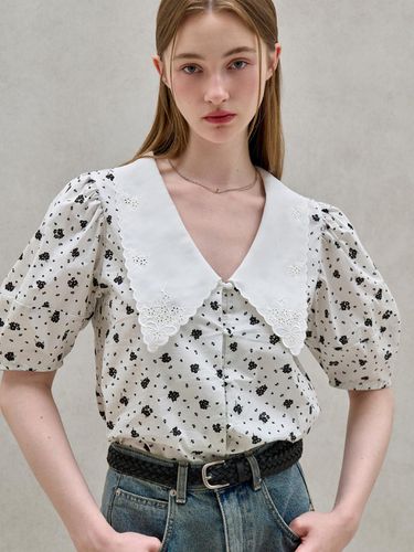 Lace Collar Blouse - EIGHT DAYS A WEEK - Modalova