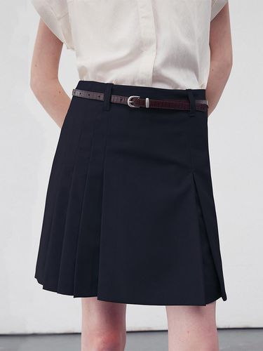 Pleated Mini Skirts Black - RE RHEE - Modalova