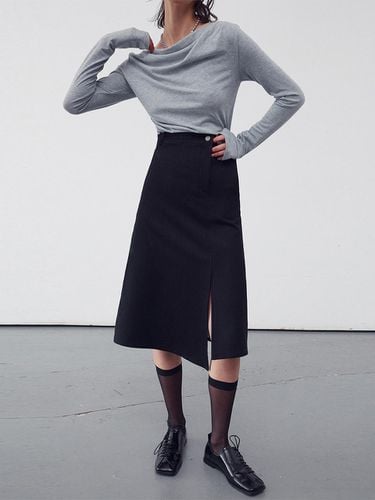 Asymmetric Denim Skirt - RE RHEE - Modalova