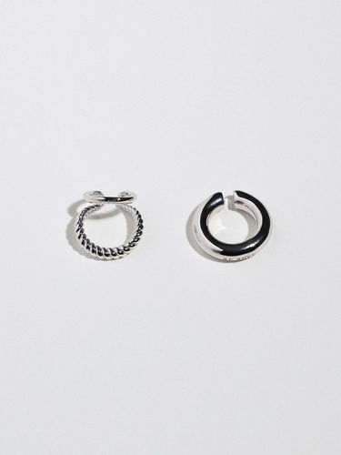 Glossy Finish / Bold Ear Cuff_Silver - RE RHEE - Modalova