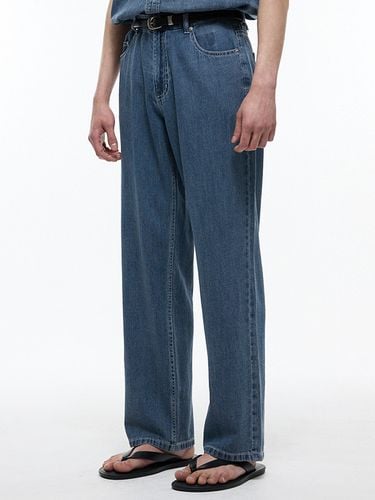 Wide Fit Summer Denim Pants_Washed Blue - TNGT - Modalova