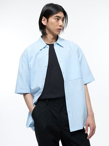 Oversized Crease Shirt_Sky Blue - TNGT - Modalova