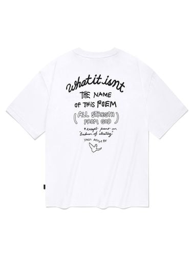 Typographic T-shirt_White - Wacky Willy - Modalova