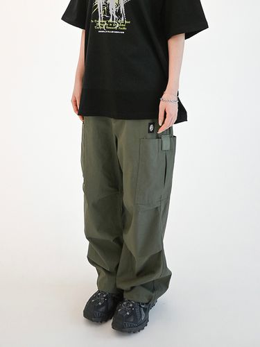 ODBC Velcro Rip Stop Cargo Pants_Khaki - ODDBALLS CLUB - Modalova