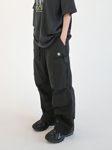 ODBC Velcro Rip Stop Cargo Pants_Black - ODDBALLS CLUB - Modalova