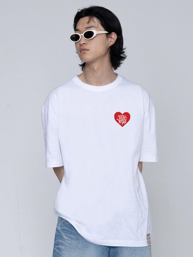 Small Heart Smile T-shirt_White - GRAVER - Modalova