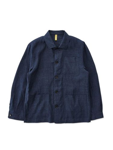 Cool Touch Linen Shirt Jacket_Navy - STCO - Modalova