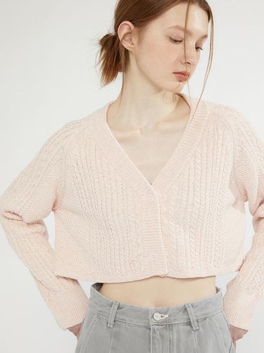 Bonnita Crop Cardigan_Pink - SSEMI - Modalova