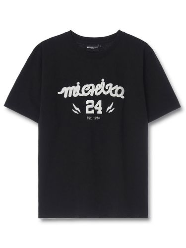 CHAIN EMBROIDERY TOP BLACK_UNISEX - michikolondon - Modalova