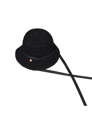 J.LETTER Crochet Bucket Hat - J.ESTINA - Modalova