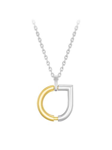 UNIS Two Tone Necklace - J.ESTINA - Modalova