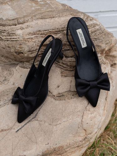 Irene Ribbon Slingback_ Black - EIFFELCLASSIC - Modalova