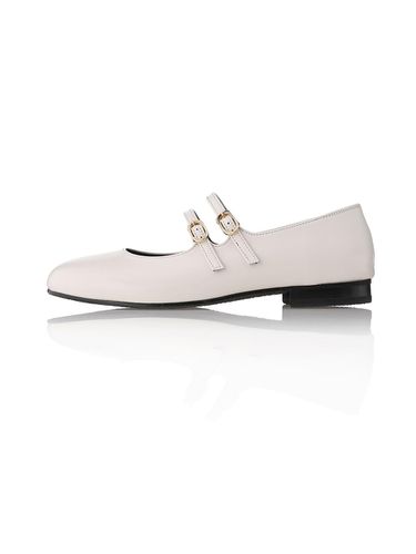 Round Toe Two Strap Flats - Meiel Dew - Modalova