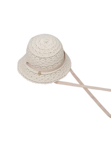 J.LETTER Crochet Bucket Hat - J.ESTINA - Modalova