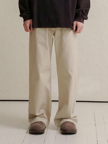 Extra Wide Cotton Pants_Light Beige - DENMADE - Modalova