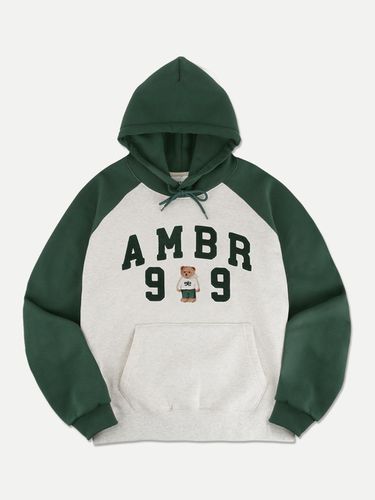 Bear Over Fit Hoodie_Green - AMBLER - Modalova