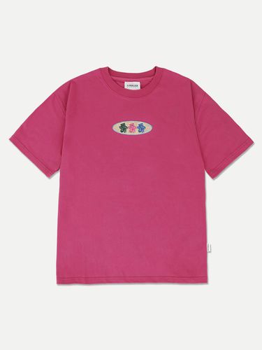 Circle Bear Over Fit T-Shirts_Pink - AMBLER - Modalova