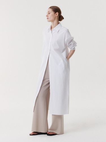 Oversized Maxi Shirt Dress [Beige] - EAAH - Modalova