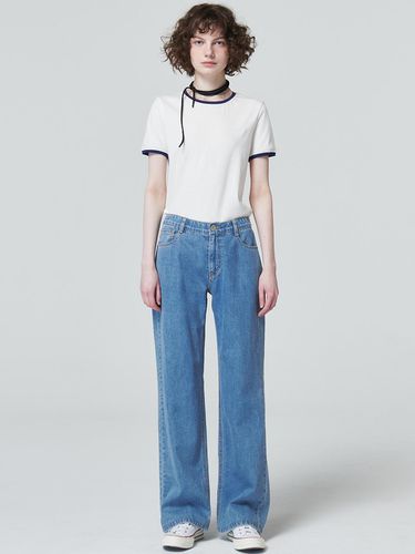 Summer Low Rise Denim Pants_Indigo - MaLoupe - Modalova