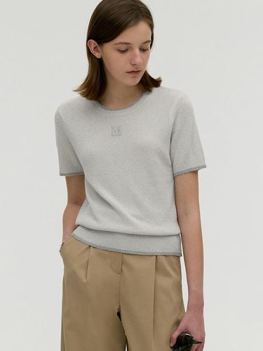 Symbol Logo Buckle Short Sleeve Knit () - MONGDOL - Modalova