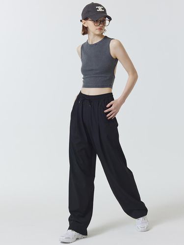 Summer Light Weight Stretch Banding Pants_Black - MaLoupe - Modalova