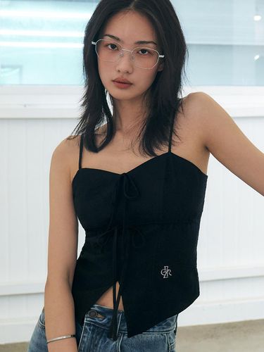 Ribbon Sleeveless Top_Black - CITYBREEZE - Modalova